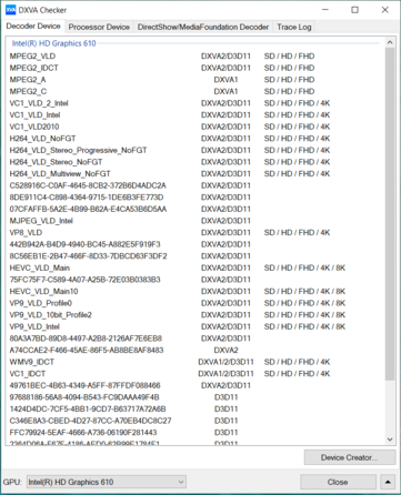 DXVA Checker