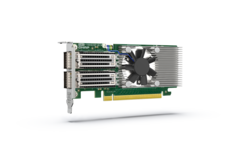 El QXG-100G2SF-BCM proporciona conexiones muy rápidas de 100GbE (Fuente de la imagen: QNAP)