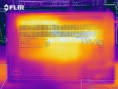 Desarrollo de calor en la parte inferior (ocioso)