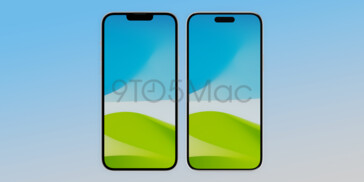 el iPhone 14 Plus y el iPhone 15 Plus uno al lado del otro. (Fuente de la imagen: 9to5Mac)