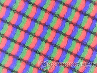 La superposición mate es ligeramente granulada en la gran pantalla de 18 pulgadas