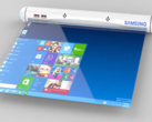 Render de un dispositivo enrollable de Samsung. (Fuente: LetsGoDigital)