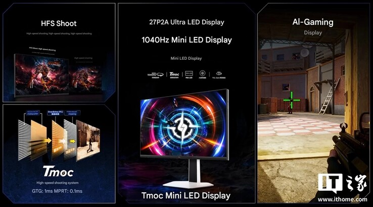 El monitor para juegos TCL P2A Ultra de 27 pulgadas está orientado a los juegos de competición.