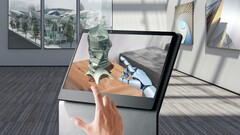 Un dispositivo SpatialLabs Pro en acción. (Fuente: Acer)