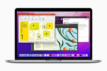 pantalla del MacBook Pro 2022 (imagen vía Apple)