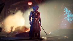 Un personaje Dragonborn en vista cinemática en Baldur's Gate 3