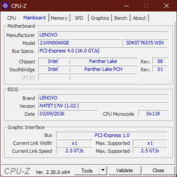Placa base CPU-Z