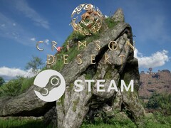 Se muestra el banner de la versión Steam de Crimson Desert