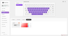 Retroiluminación de personalización Keychron K3 HE; indicador de bloqueo de mayúsculas