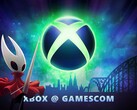 Cartel de Xbox Gamescom 2025 con Hornet de Hollow Knight: Silksong (Fuente de la imagen: Xbox Wire, Team Cherry con ediciones)