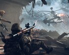 Soldado de Battlefield 6 apuntando con un RPG a un helicóptero de ataque. (Fuente de la imagen: EA)