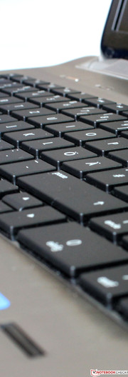 El teclado está en la media.