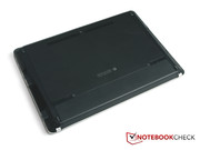 La trasera del HP ProBook sin puertos de docking.