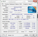 Información del sistema: CPUZ CPU