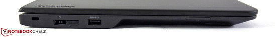 Izquierda: Kensington, encendido, OneLink, USB 3.0