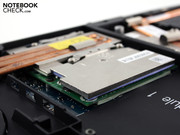 La GeForce 460M está conectada a la placa base a traves de MXM, asegurando la posibilidad de configurarlo como los demás sistemas Alienware.