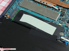 SSD M.2 2280/M-Key – aquí con aislamiento térmico