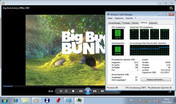 Big Buck Bunny 1080p H264 a tirones CPU 100%