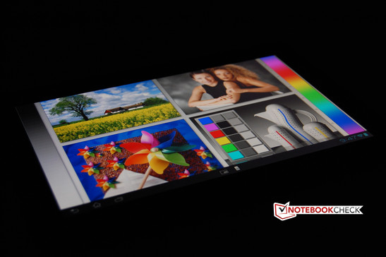 Ángulos de visión: Sony Xperia Tablet S