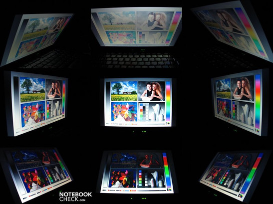Ángulos de visión del Lenovo ThinkPad X201