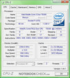 Información CPU-Z del Sony Vaio VGN-FZ31Z