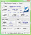 Información CPU-Z del  Sony Vaio VGN-SZ71WN/C