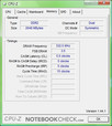 Información CPU-Z del  Sony Vaio VGN-SZ71WN/C