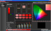 CalMan saturación de color, modo: dinámico