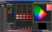 CalMan saturación de color, modo: vídeo