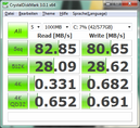 Resultado CrystalDiskMark