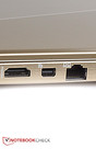 Los displays 4K externos se pueden conectar por DisplayPort y HDMI.