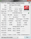 Información de sistema GPU-Z ATI