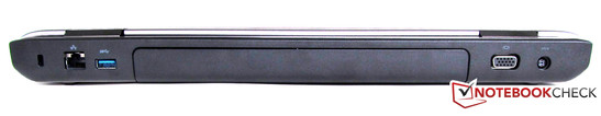 Trasera: RJ45 (LAN), USB 3.0, VGA, toma de corriente