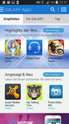 Galaxy Apps lista apps recomendadas y…