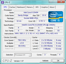 Información de sistema CPUZ CPU