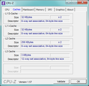 Información de sistema CPUZ Cache