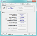 Información de sistema CPUZ RAM