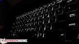 Retroiluminación del teclado con hasta 3 niveles de intensidad