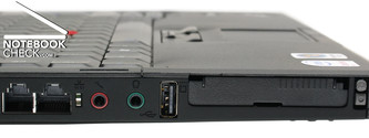 Lenovo ThinkPad T61 UI02BGE terminal connections - left side