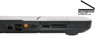 ...S-Video, Firewire, Control de volumen, ExpressCard, Lector de Tarjetas.