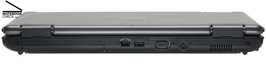Back Side: Gigabit-LAN, 1x USB-2.0, VGA, S-Video-Out, Fan