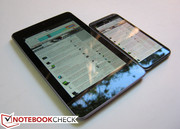 El Nexus 7 en comparación con el HTC Evo 4G LTE (One X)