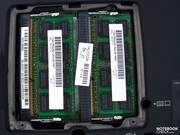 Las ranuras RAM están conformadas por 2 módulos; aquellos usuarios que desean 8 GB de RAM  tendrán que deshacerse de los módulos