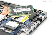 Los 8 GB de memoria de sistema DDR3 están en un único módulo.