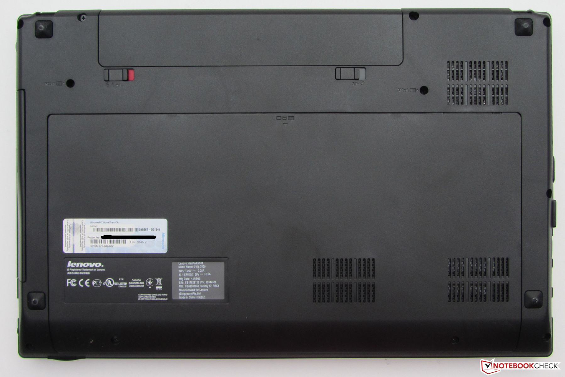 VENTILADOR para portátil Lenovo G585 Series Version 1 