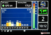 La cobertura GPS es mejor en exteriores.