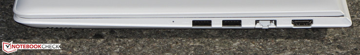 Right side: 2x USB 3.0, Gigabit-Ethernet, HDMI