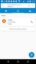 app teléfono: lista de llamadas