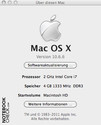 Información de sistema Mac OS X 10.6.6
