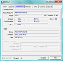 Información del sistema CPUZ Placa base